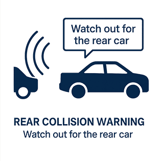 هشدار برخورد عقب